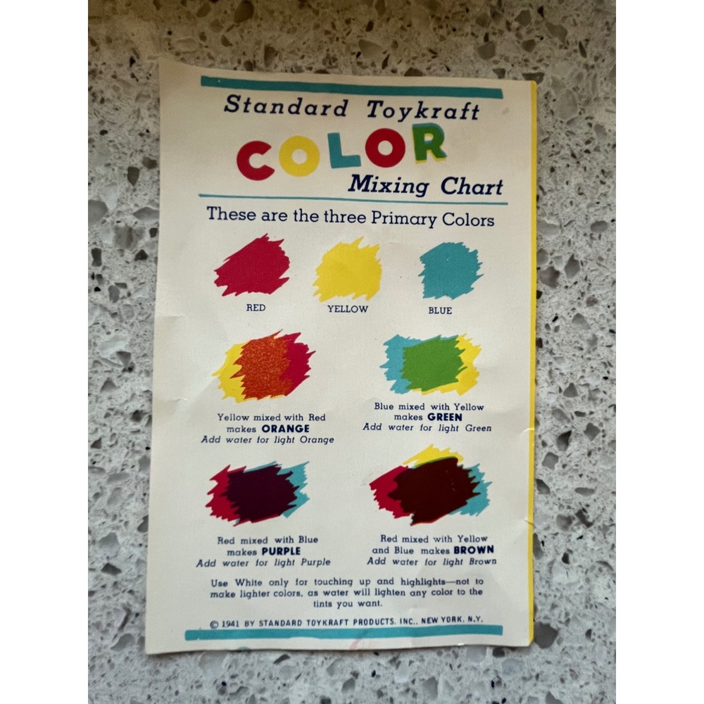 Vintage 1941 Tom Sawyer Poster‎ Color Set Standard Toykraft Art Kit Collectible - Picture 5 of 8